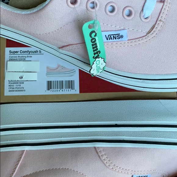 ••VANS SUPER COMFYCUSH E CANVAS BLUSHING BRIDE WMN - Picture 12 of 16